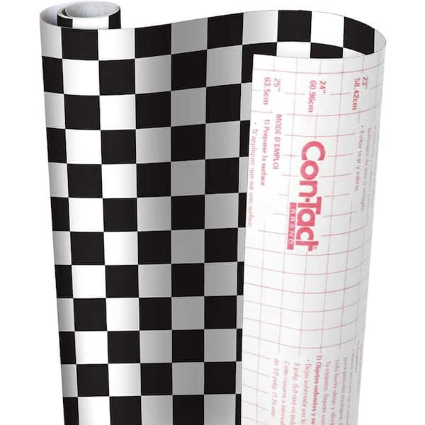 Con-Tact Creative Covering Boardwalk Black 18 in. x 60 ft. Adhesive Shelf and Drawer Liner
