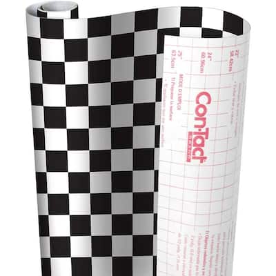 Creative Covering 18 in. x 16 ft. Boardwalk Self-Adhesive Vinyl Drawer and Shelf Liner (6-Rolls)