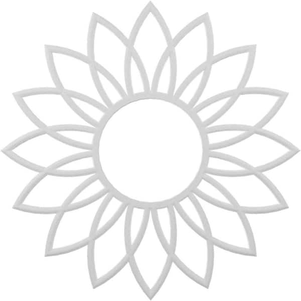 Ekena Millwork 3/4 in. x 26 in. x 26 in. Daisy Architectural Grade PVC Pierced Ceiling Medallion
