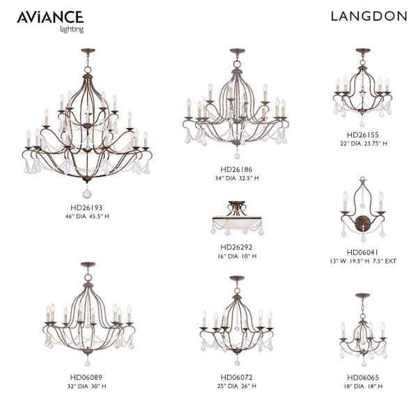 AVIANCE LIGHTING Langdon 6 Light Venetian Golden Bronze