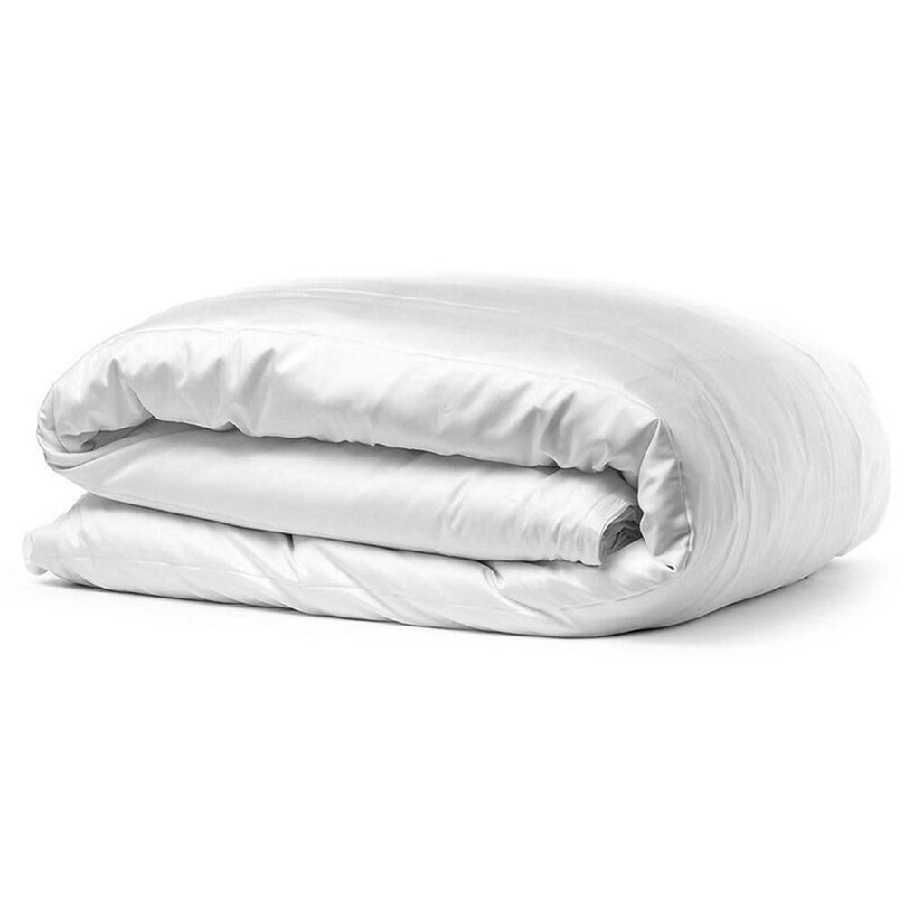 A1 Home Collections A1HC Organic Duvet Cover, White Single Ply, Long