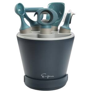 5-Pieces Kitchen Gadgets including Herb Cutter, Melon Baller, Ice Cream Scoop, Y-Peeler, Lemon Zester, Bottle Opener