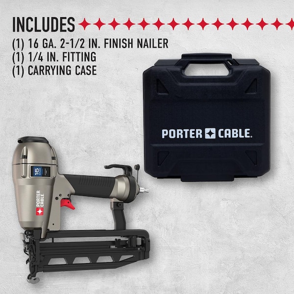 Pneumatic 16-Gauge 2-1/2 in. Nailer Kit