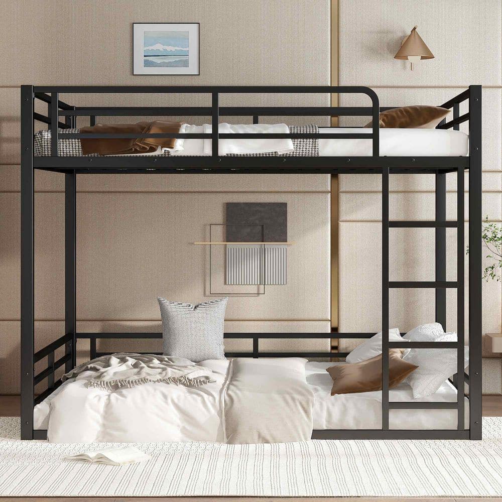 Black Full XL Over Full XL Bunk Bed with Ladder price history on PriceWatchPro
