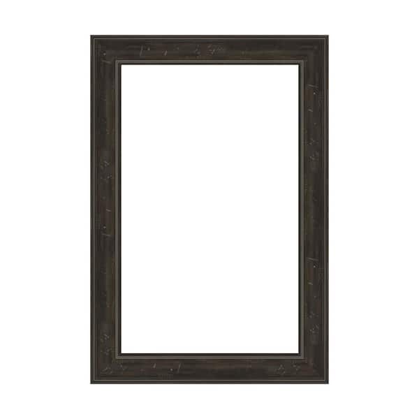 Amanti Art Mirror Makeover Shipwreck Greywash Narrow 17.25 in. W x 25.25 in. H Bathroom Mirror Frame Border Kit-Fits a 16x24 mirror