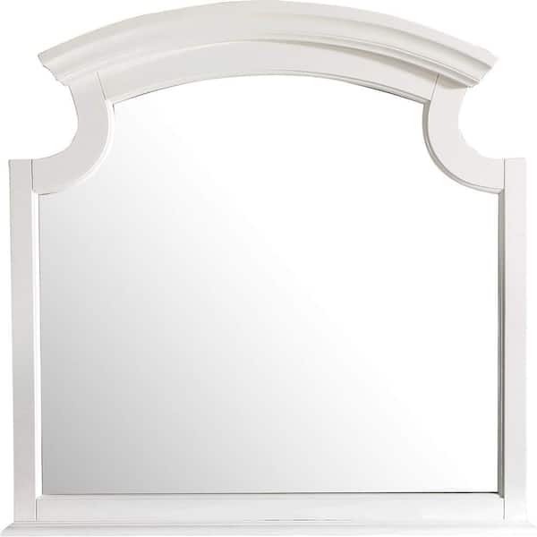 HOME IMPORTS EMPORIUM White 43 in. W x 3 in. H Rectangle Framed Mirror