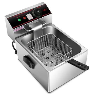 Best Buy: Chefman XL 4.5 Liter Deep Fryer w/ Basket Strainer Stainless  Steel RJ07-45-SS