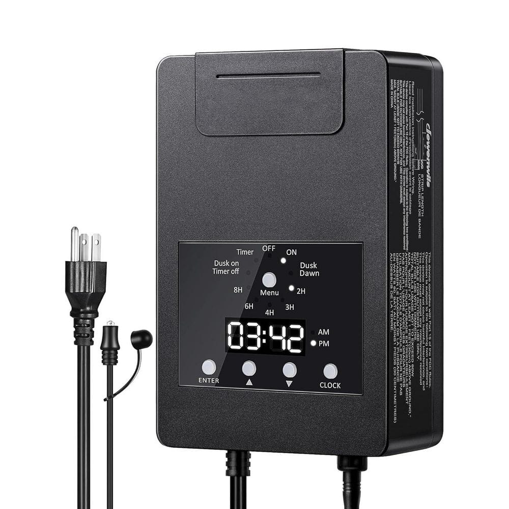 Weatherproof Low Voltage Transformer with Photocell Sensor Timer 120V AC to 12V DC for Outdoor Lights price history on PriceWatchPro