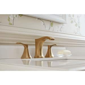 Venturi 8 in. Widespread 2-Handle Bathroom Faucet in Brushed Gold