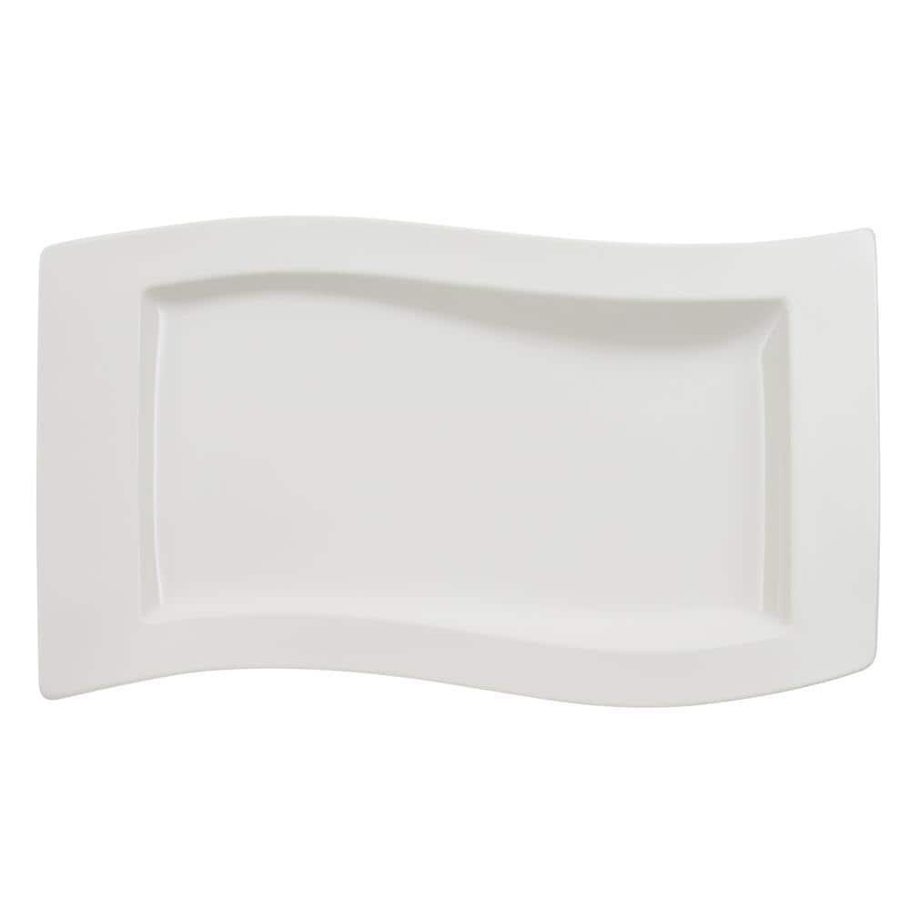 Villeroy & Boch NewWave White Porcelain 19.5 in. Rectangular