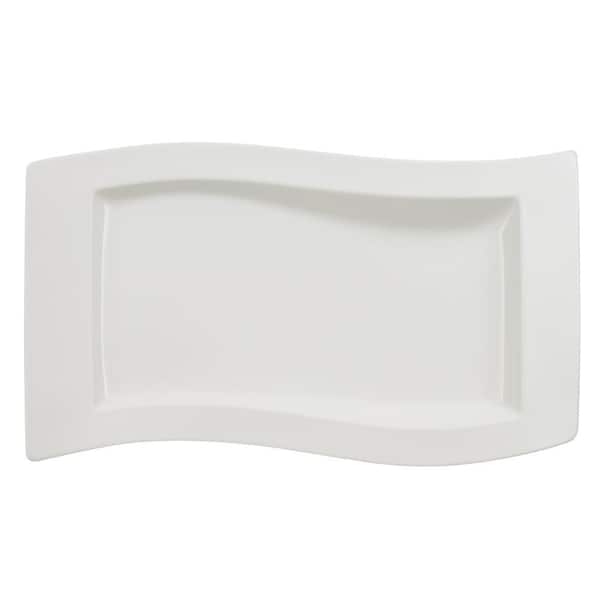 NewWave White Porcelain 19.5 in. Rectangular Platter