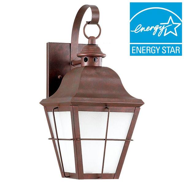 Generation Lighting Chatham 1-Light Outdoor Weathered Copper Wall Mount Fixture