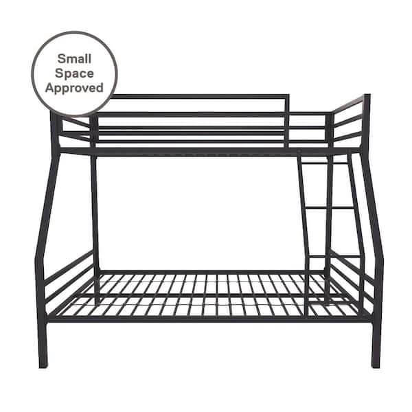 Novogratz Maxwell Twin-Over-Full Metal Navy Blue Bunk Bed