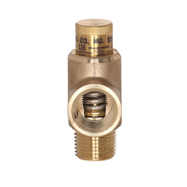 Watts 1/2 in. Lead Free Brass Pressure Relief Valve 1/2 LF530C - The Home  Depot
