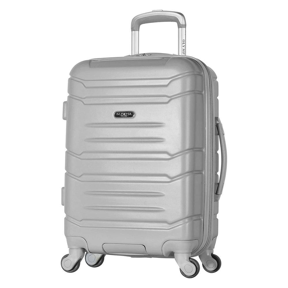 OLYMPIA Denmark 21 in. Expandable 4Wheel Spinner Luggage HF2221SV The Home Depot
