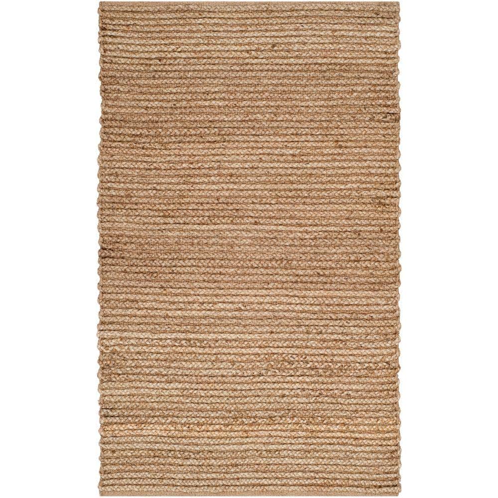 Cape Cod Natural Jute Handwoven 4' x 6' Area Rug