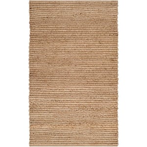 Cape Cod Natural 4 ft. x 6 ft. Striped Solid Area Rug