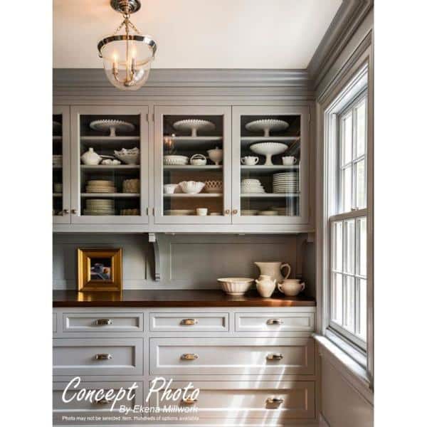 Ekena Millwork MLD171004 2 3/8 in. x 2 1/8 in. x 94-1/2 in. Cherry Acanthus Leaf Carved Wood Moulding