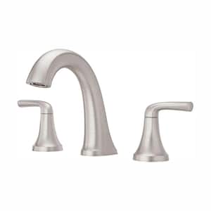 Ladera 8 in. Widespread Double Handle Bathroom Faucet in Spot Defense Brushed Nickel