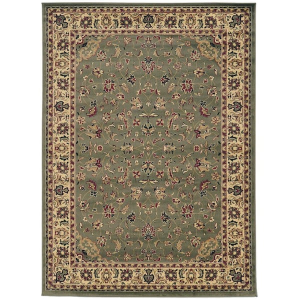 Castello Sage 8 ft. x 11 ft. Traditional Oriental Floral Area Rug