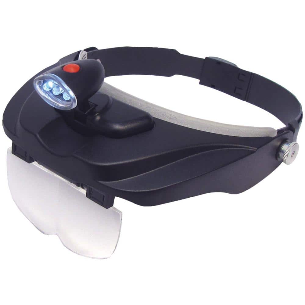 CARSON MagniVisor Deluxe LED Head Visor Magnifier CP-60 - The Home Depot