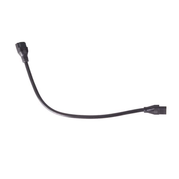 9 in. Under Cabinet Light Connector Cord in Black, Designed to Link LED Light Bars, 1-Pack