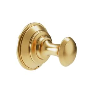 Braston Wall Mounted Knob Robe/Towel Hook in Brushed Bronze