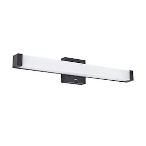 4.75 in. 1-Light Oil Rubbed Bronze LED Vanity Light Bar with White Acrylic Shade