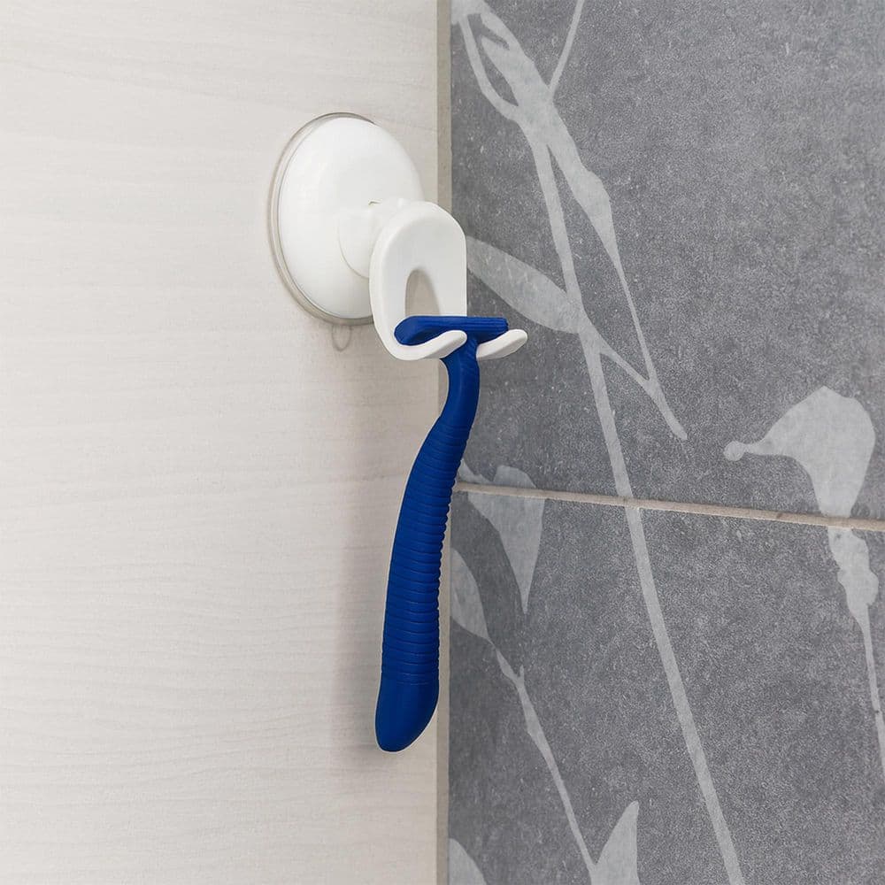 White Bath Men Razor Shaver Suction Mounted Holder price history on PriceWatchPro