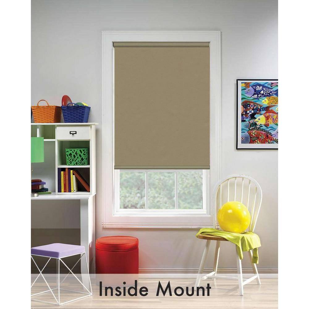 Bali CuttoSize CuttoSize Beige Cordless Blackout Fade resistant Roller Shades 61.5 in. W x