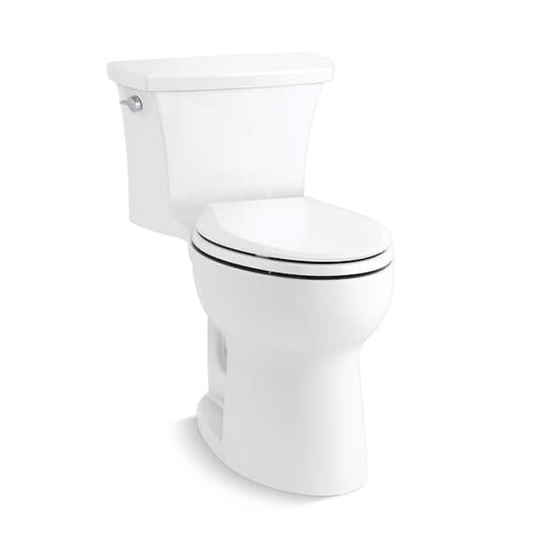 KOHLER Highline Arc Complete Solution 1-Piece 1.28 GPF Single Flush Elongated Toilet in White