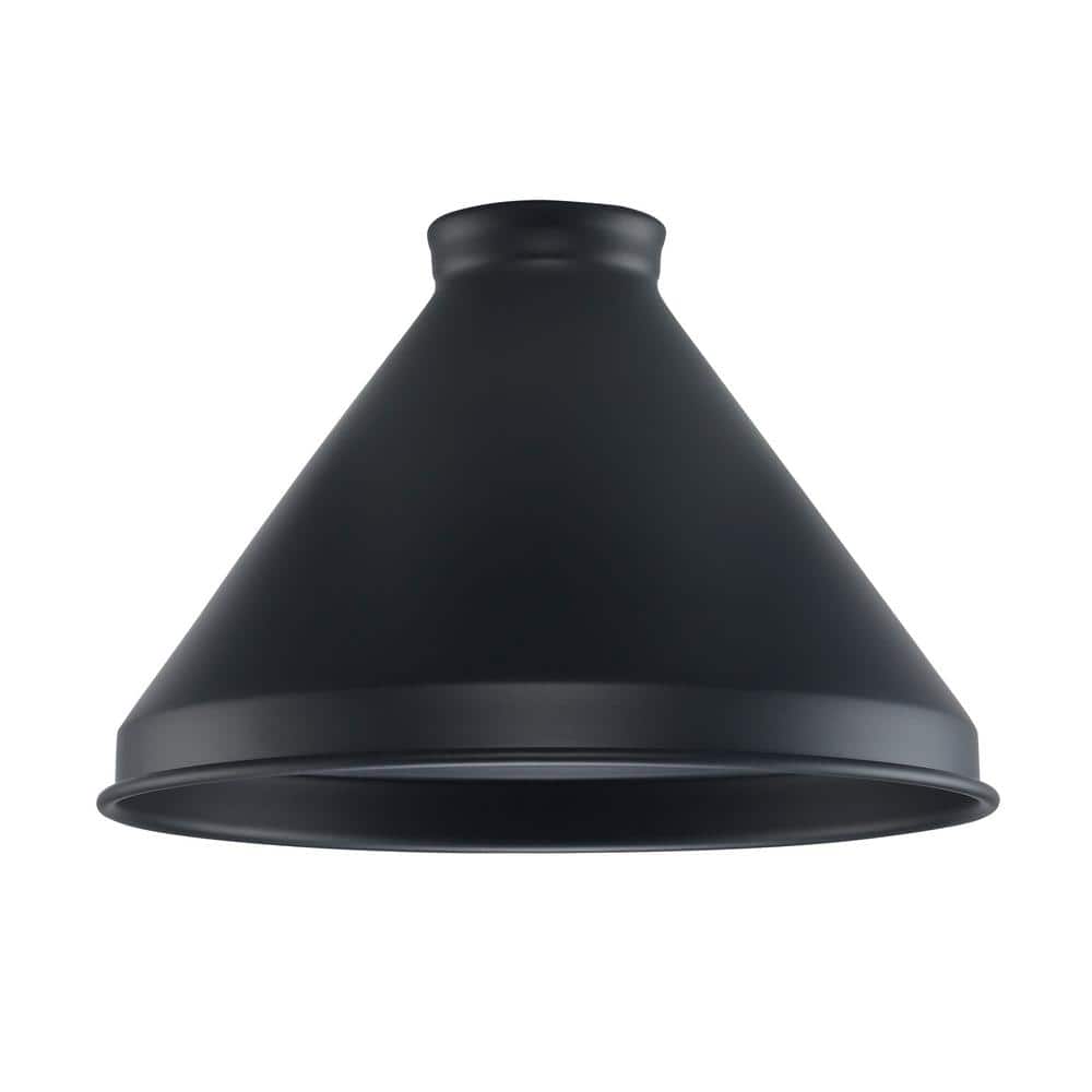 PRIVATE BRAND UNBRANDED 5.9 in. Fitter Small Matte Black Metal