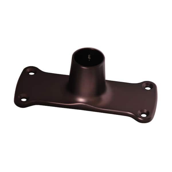Barclay Products 1.12 in. Jumbo Rectangular Shower Rod Flanges in Oil Rubbed Bronze