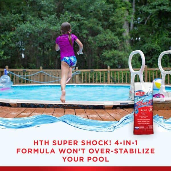 , HTH 52026 Super Shock Treatment Swimming Pool 1 lb Pack of 12 
