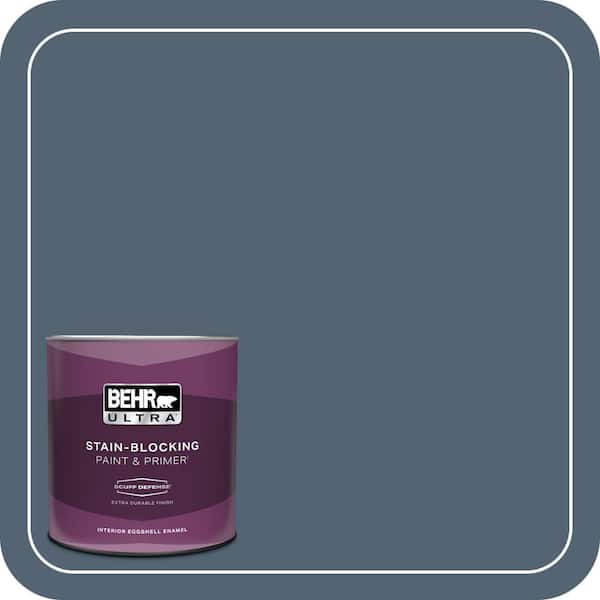 BEHR ULTRA 1 qt. #T17-17 Midnight Show Extra Durable Eggshell Enamel Interior Paint & Primer