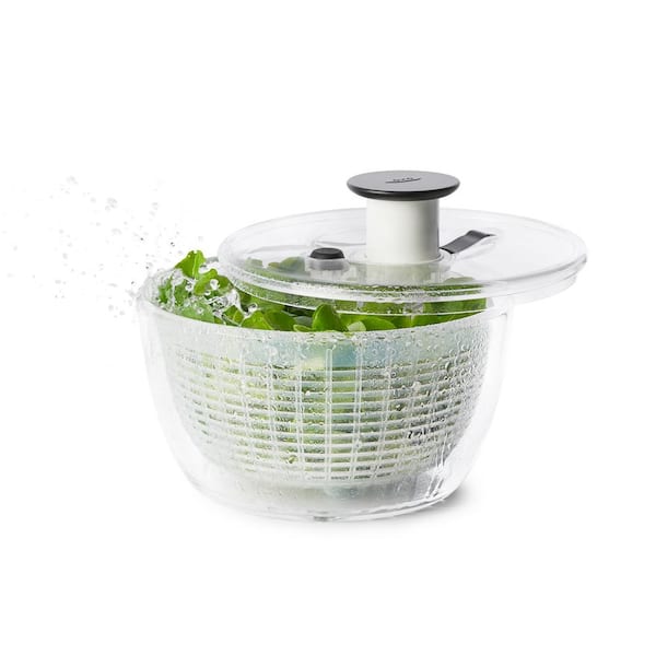 OXO Good Grips Salad Spinner with Pump in Green 1155901 - The Home Depot