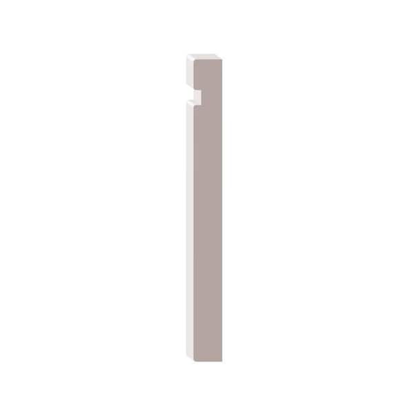 1/2 in. D x 5 in. W x 96 in. L Primed MDF Baseboard Moulding