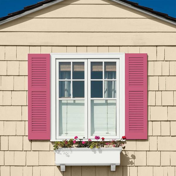 Glidden Premium 5 gal. PPG1183-6 Cherry Pink Satin Exterior Latex
