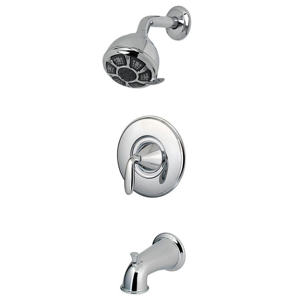 Pfister Pasadena Single Handle 4 Spray Tub And Shower Faucet In   Polished Chrome Pfister Bathtub Shower Faucet Combos 8p8 Ws 2pdcc 64 1000 