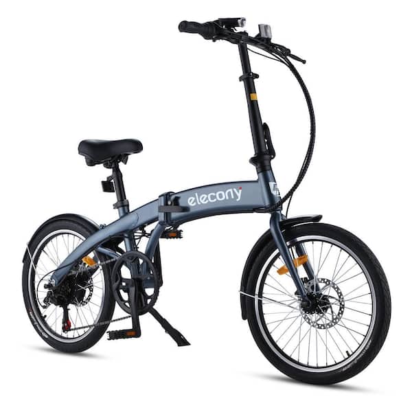 14 in. Folding Electric Bicycle, Classic Blue 48 V / 10.4 Ah, Electric  Bicycles for Adults GM-L-71 - The Home Depot
