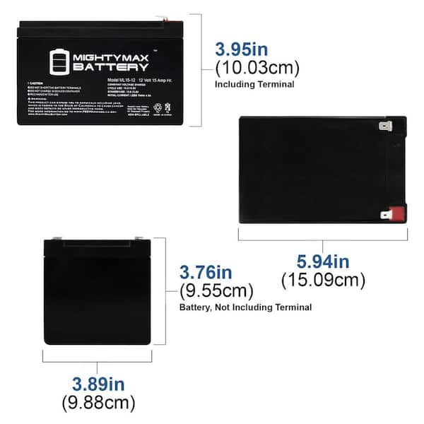 ML18-12 - 12V 18AH Battery Replaces Pride Mobility Go-Go Elite Battery - 2  Pack