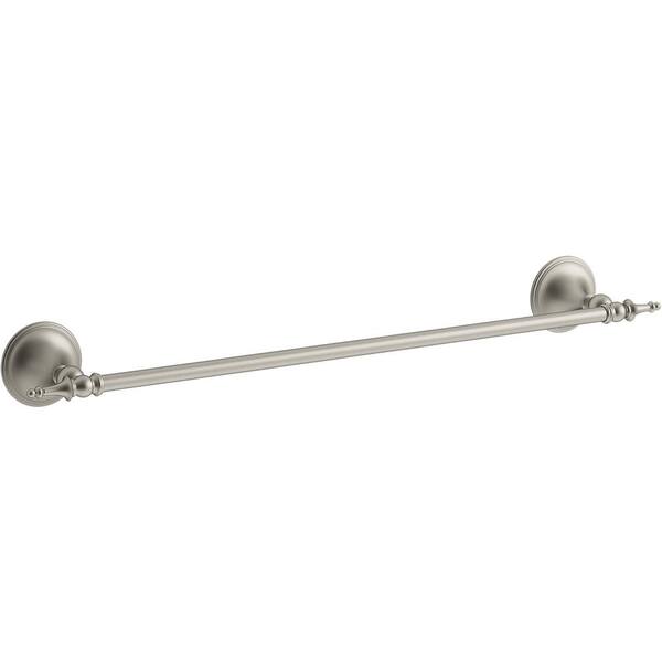 KOHLER Decorative 18 in. Towel Bar in Vibrant Brushed Nickel