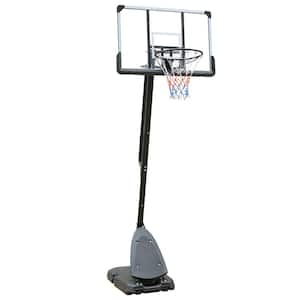 6 ft. to 10 ft. Height Adjustable Portable Heavy-duty Steel Basketball Hoop Basketball System with Base and Wheels