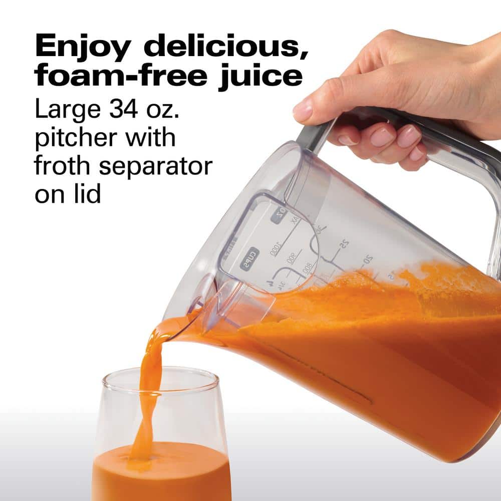 Black Stainless Steel Electric Centrifugal Juicer with Variable Speed