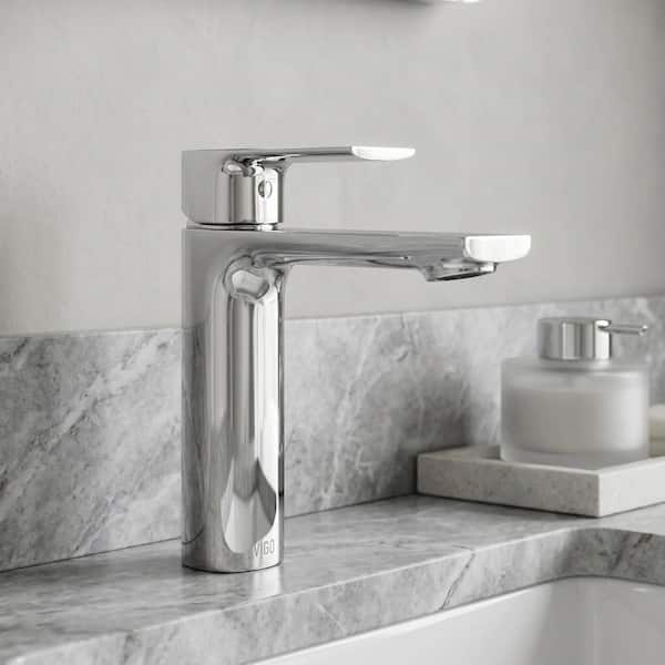 VIGO Davidson Single Handle Single-Hole Bathroom Faucet in Chrome