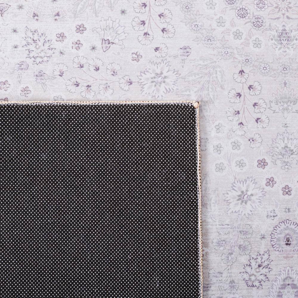 Beige Easy-Care Synthetic 6' x 9' Non-Slip Area Rug