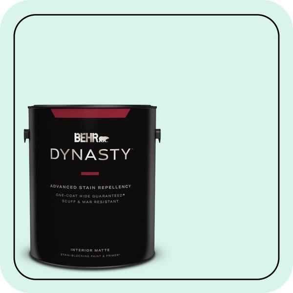 BEHR DYNASTY 1 gal. #480A-1 Minted Ice Matte Interior Stain-Blocking Paint and Primer