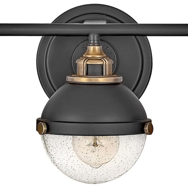 HINKLEY - Fletcher 25.0 in. 3 Light Black Vanity Light
