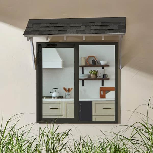 59.5 in. x 47.5 in. Select Series Vinyl Horizontal Sliding Left Hand Bronze Window with White Int, HP2+ Glass and Screen