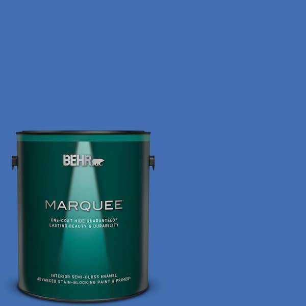 BEHR MARQUEE 1 gal. #T18-17 Wide Sky Semi-Gloss Enamel Interior Paint & Primer